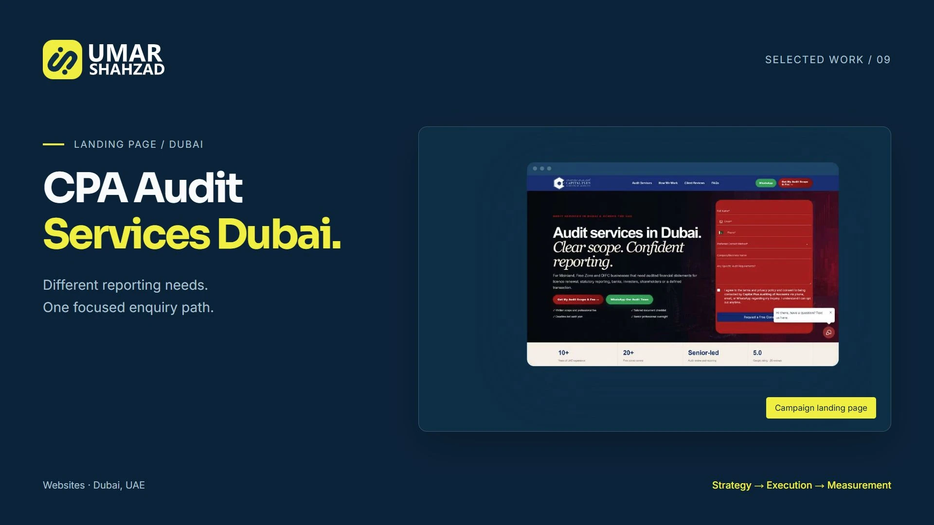 CPA Audit Services Dubai website or campaign overview.