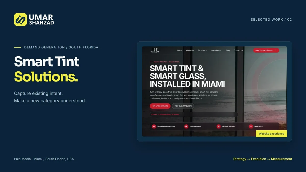 Smart Tint Solutions website or campaign overview.