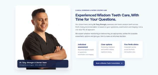 Practitioner introduction and patient reassurance.